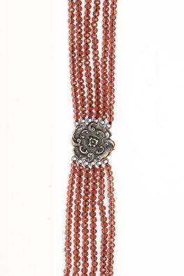1270K choker flower crystal berry