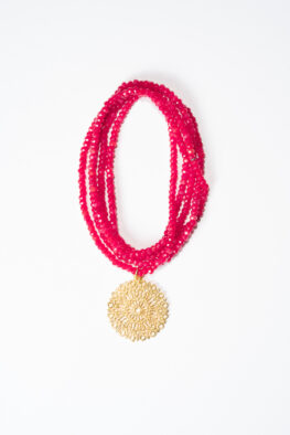 1514M NECKLACE SANA ORNAMENT red
