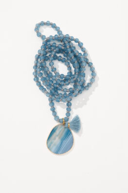 1572A NECKLACE PETA denim