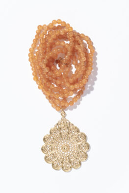 1514M NECKLACE SANA KIA peach