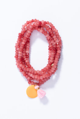 1514Q NECKLACE SANA raspberry