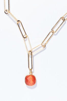 F181S NECKLACE PATI orange