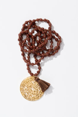 1572M NECKLACE PETA brown