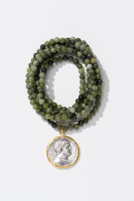 1514B NECKLACE SANA olive