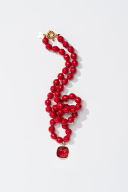 N313M Necklace PAULA red