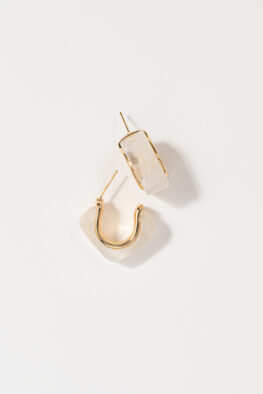E595 OHRRING FINKA cream