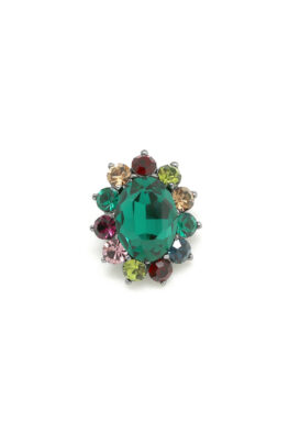 B605 BROSCHE SIA smaragd