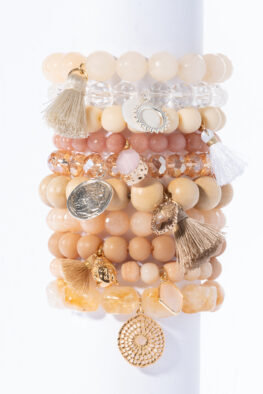 1434 ARMBANDSET POPPY creme