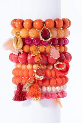 1434 ARMBANDSET POPPY orange