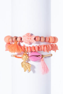 A645 ARMBANDSET FINJA salmon