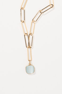 F181S NECKLACE PATI aqua/g