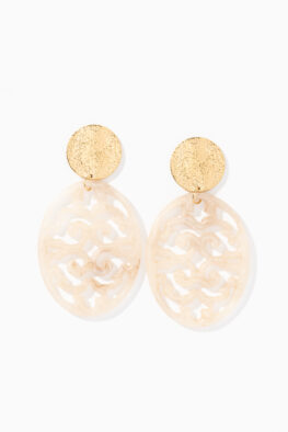 E695 OHRRING BIRTE creme