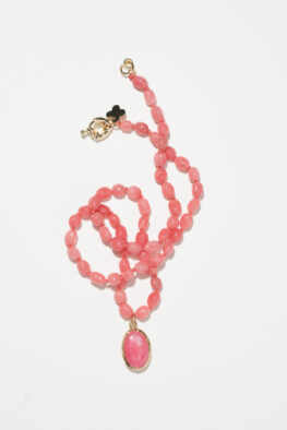 N608A NECKLACE ENNA raspberry