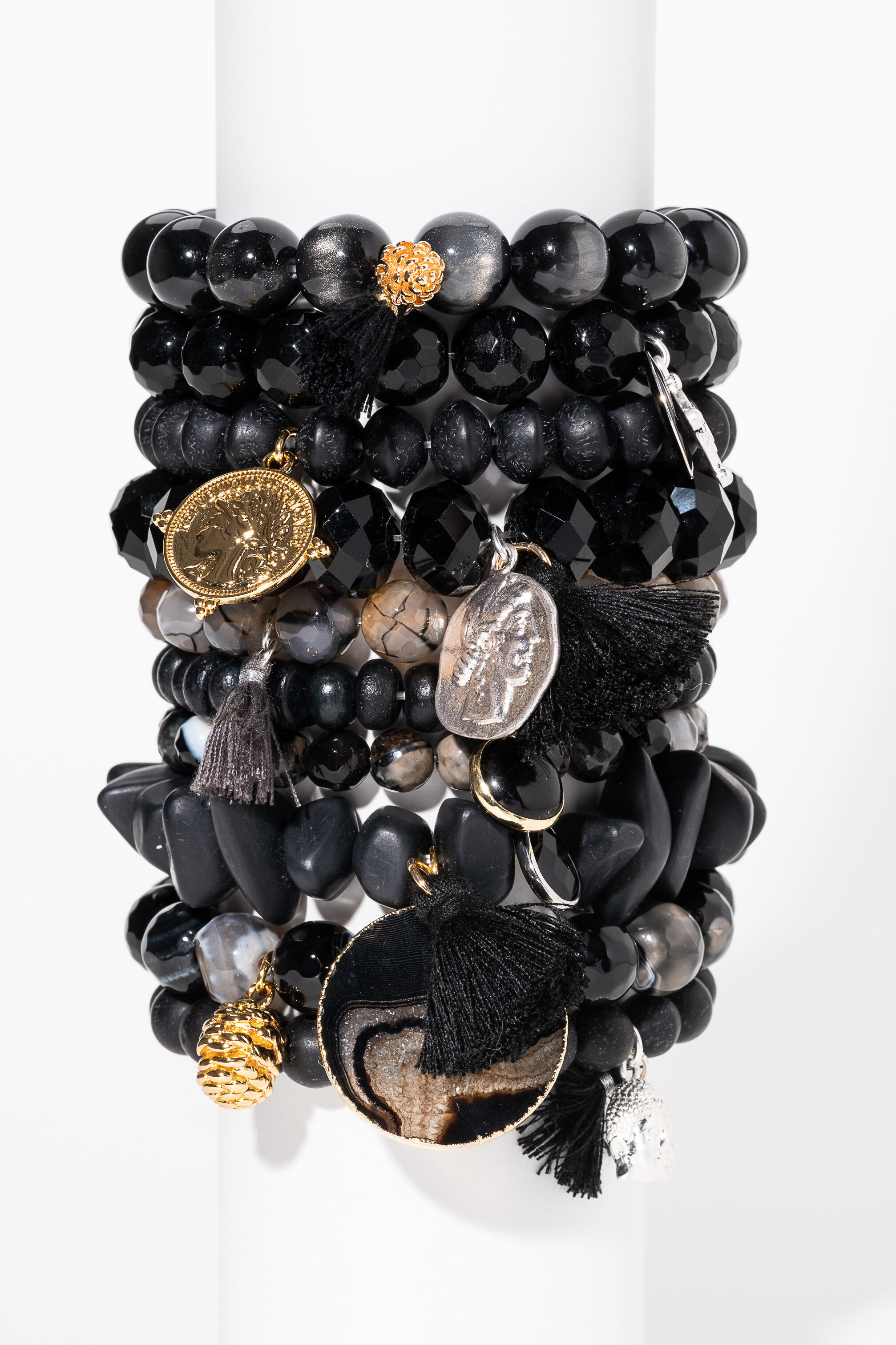 1434 ARMBANDSET POPPY schwarz