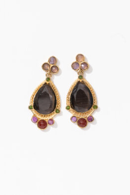 E696 Earring BEATA grau