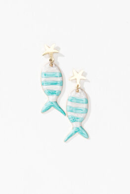 E835 EARRING FRANKIE TURQUOISE