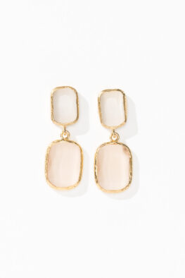 E718 EARRING FINE TAUPE