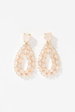 E853 EARRING MIKA CREAM