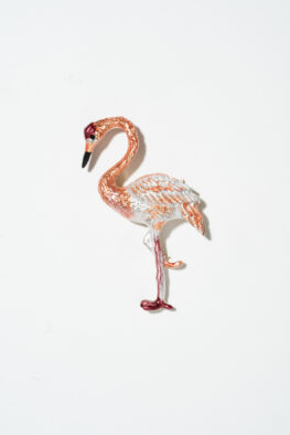 B616 BROOCHE FLAMINGO