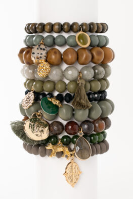 1434 ARMBANDSET POPPY OLIV