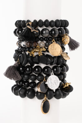 1434 ARMBANDSET POPPY SCHWARZ