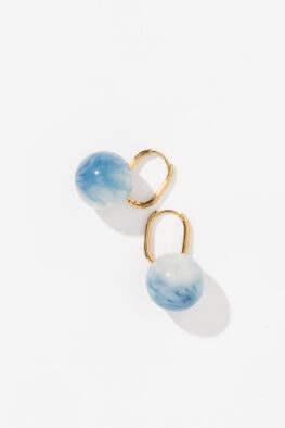 E968 OHRRING VEDA BLAU