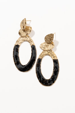 E913 EARRING PETTY BLACK